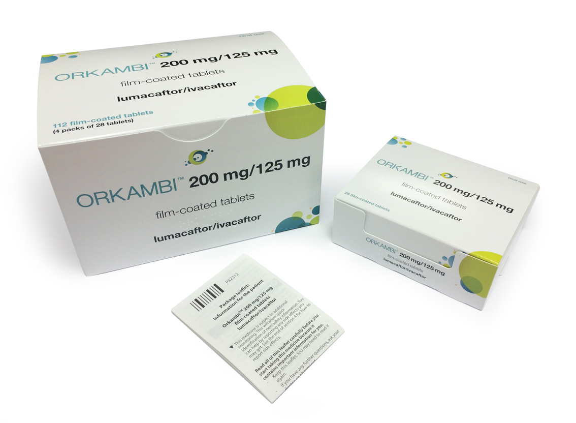 Orkambi (lumacaftor + ivacaftor).