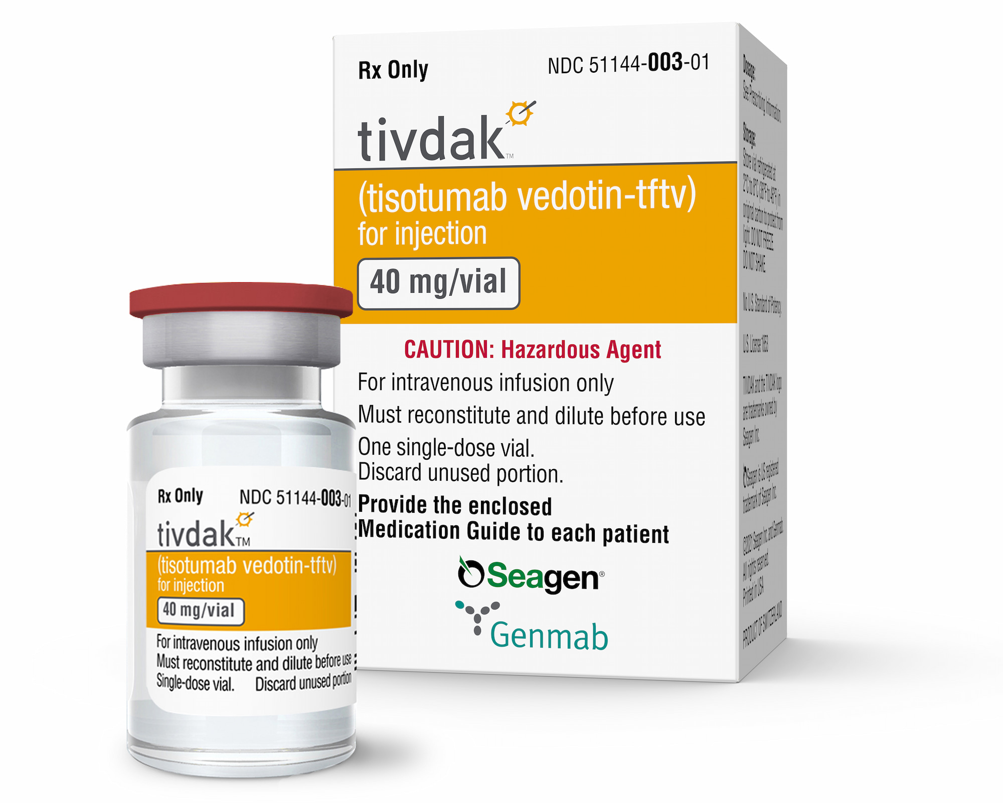 Tivdak (tisotumab vedotin).